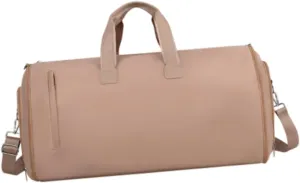 Suit Bag Tote Portable Business Travel Bag for Hiking for Men Women Trip Holiday, Brown