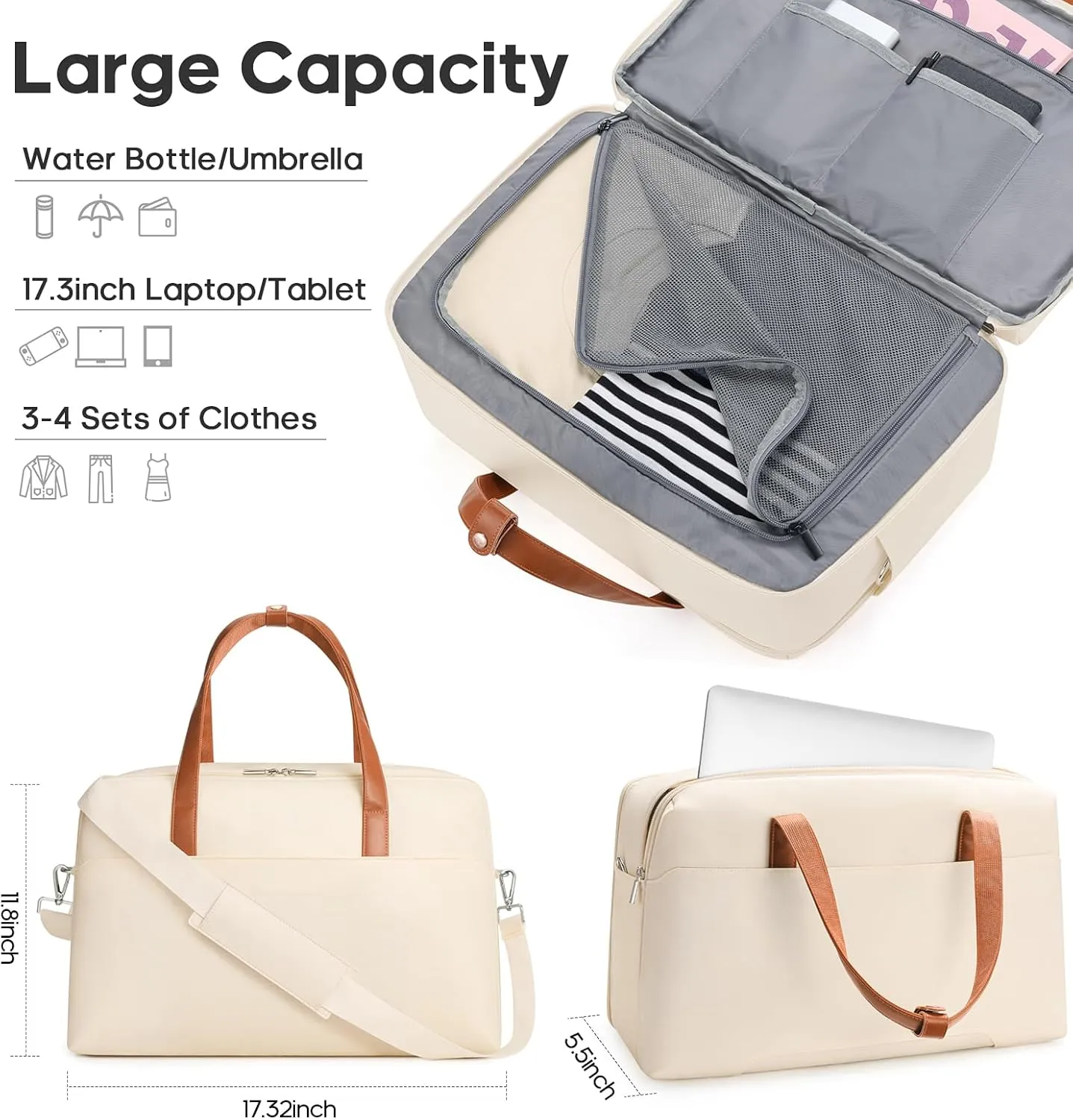 Suitcase Set PC Hard Shell, 20/24/28 IN Expandable Carry On Luggage with TSA Lock Spinner Wheels Extension Handle, Luggage Set 6 Piece