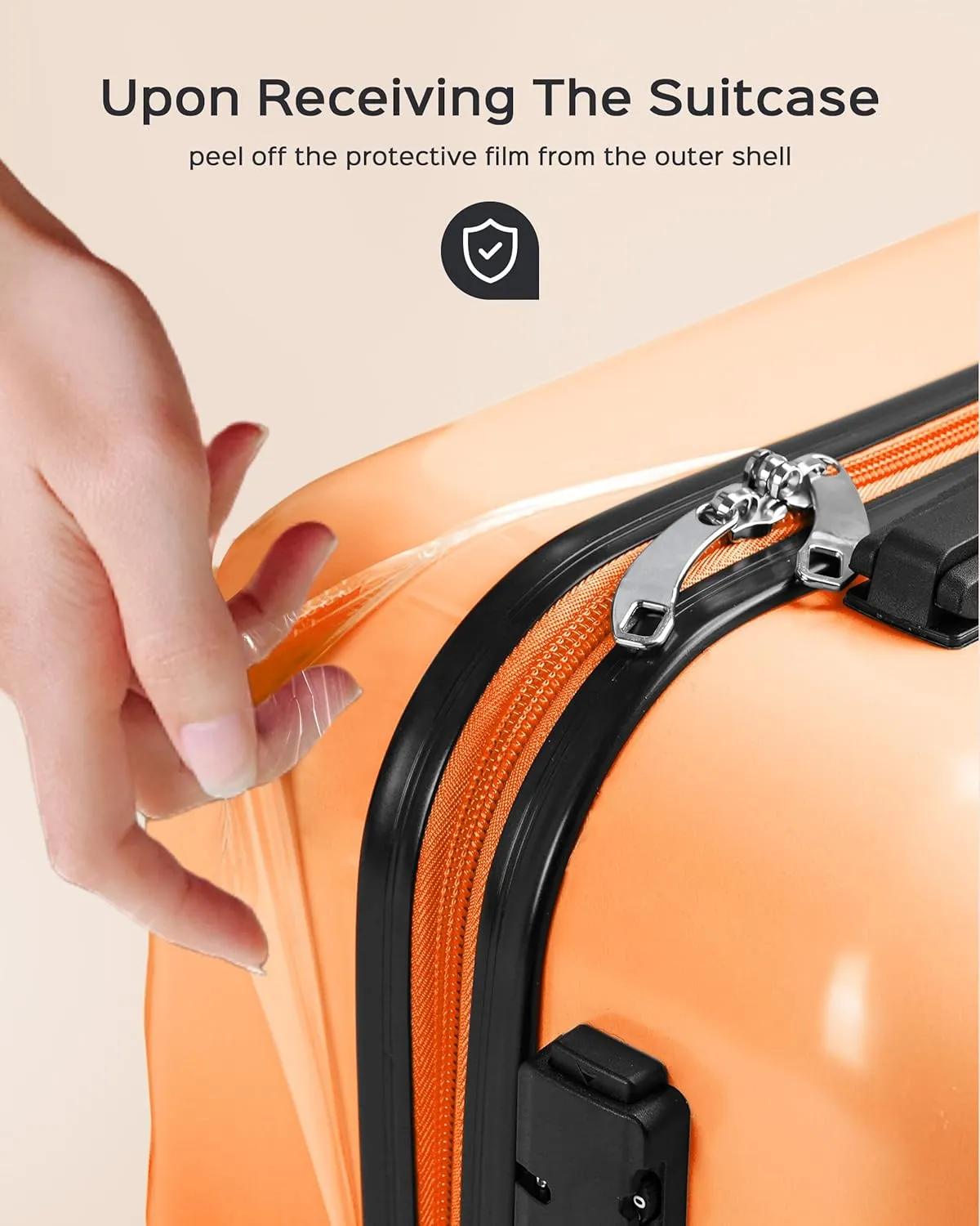 Suitour Carry on Suitcase Airline Approved, Hardside Lightweight Rolling Luggage for Women (20" Carry-on)
