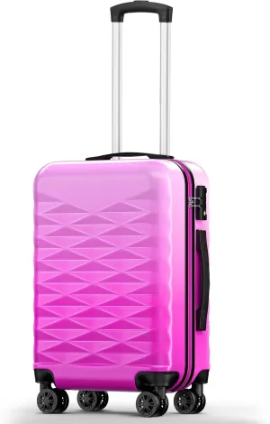 Suitour Carry on Suitcase Airline Approved, Hardside Lightweight Rolling Luggage for Women (20" Carry-on)