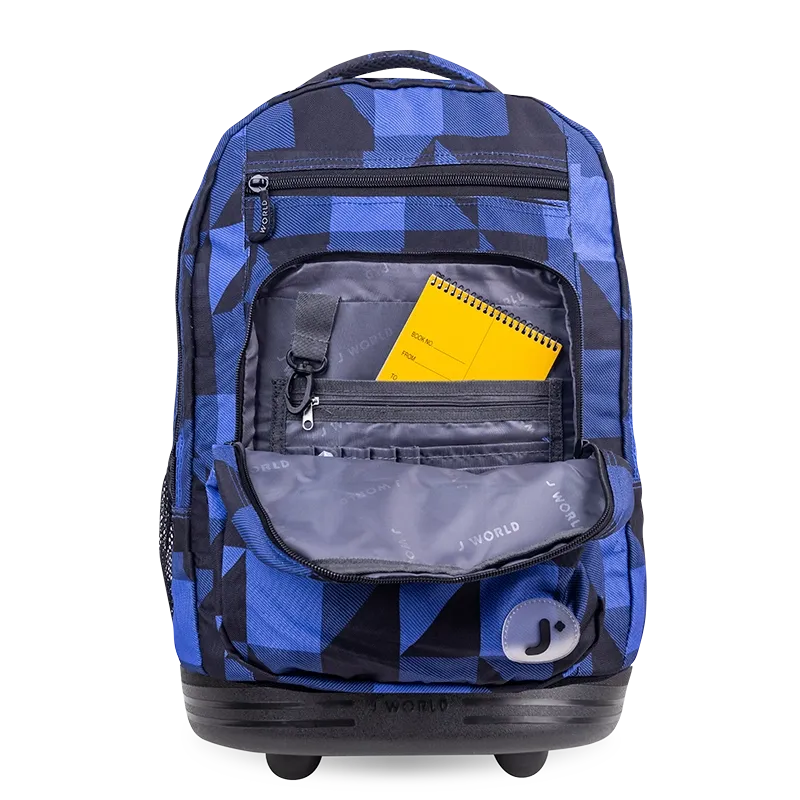 Sundance Laptop Rolling Backpack (20 Inch) in Block Navy