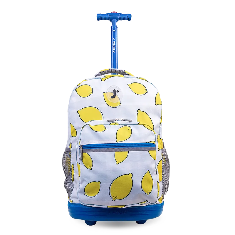 Sunrise Rolling Backpack (18 Inch) in Lemona - Final Sale