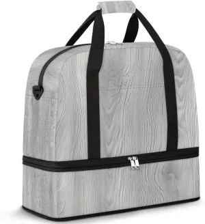 Swirling Wood Grain Travel Duffel Bag, Travel Essentials, Gym Bag for Women, Weekender Overnight Bag With Shoes Compartment, Carry On Bags for Airplanes
