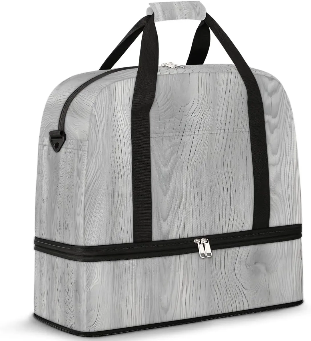 Swirling Wood Grain Travel Duffel Bag, Travel Essentials, Gym Bag for Women, Weekender Overnight Bag With Shoes Compartment, Carry On Bags for Airplanes