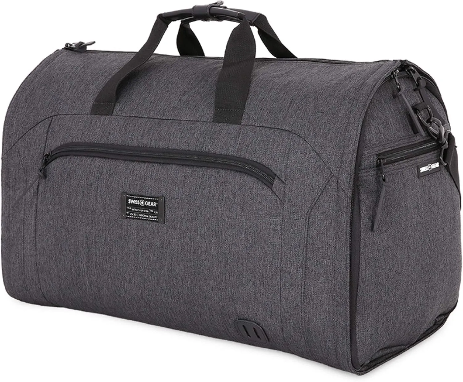 SwissGear Full-Sized Folding Garment, Heather Grey, Hanging Duffel Bag (23-Inch)