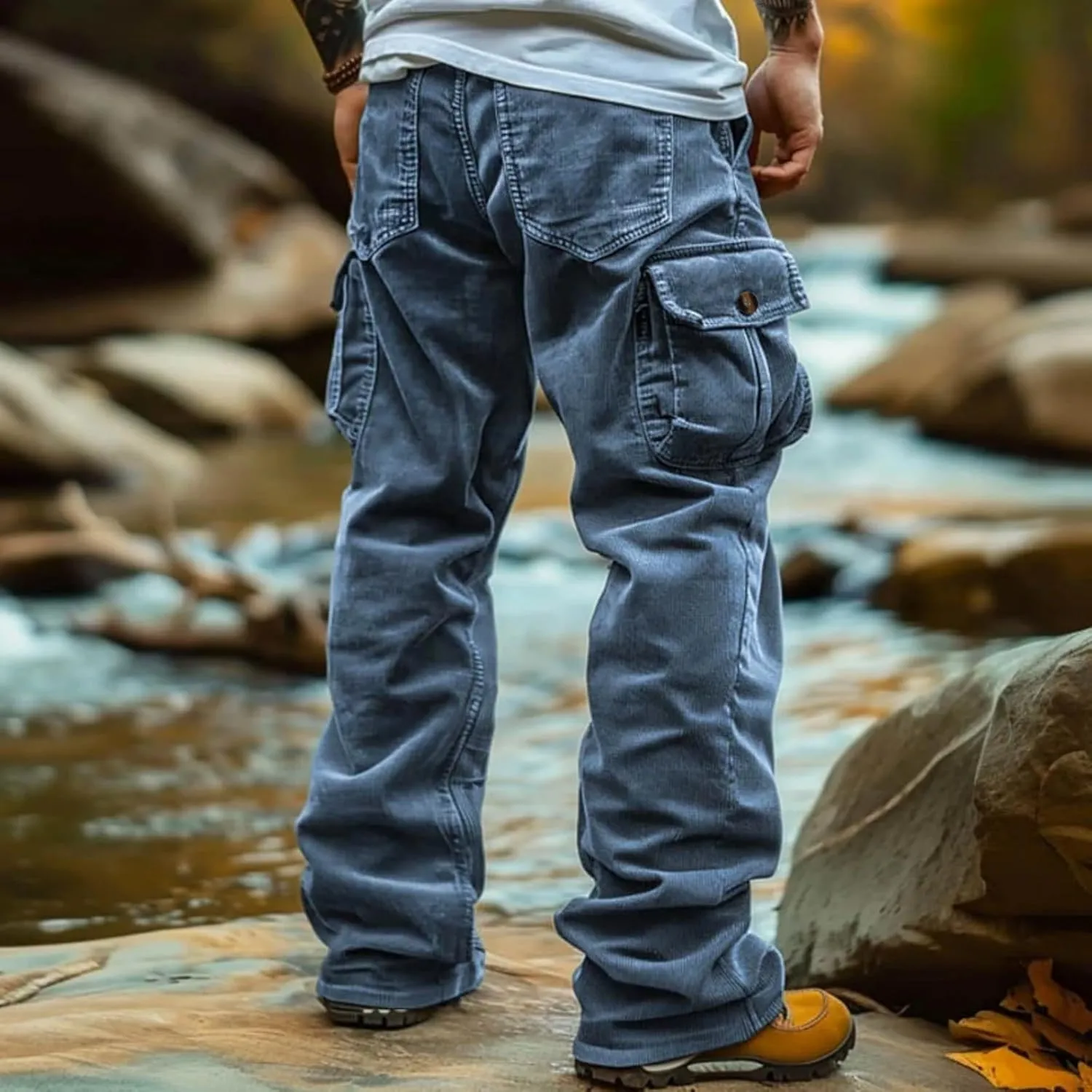 Tactical Pants for Men Stretch Ripstop Waterproof Utility Cargo Hiking Pants Breathable Work Pant Fishing with Pockets