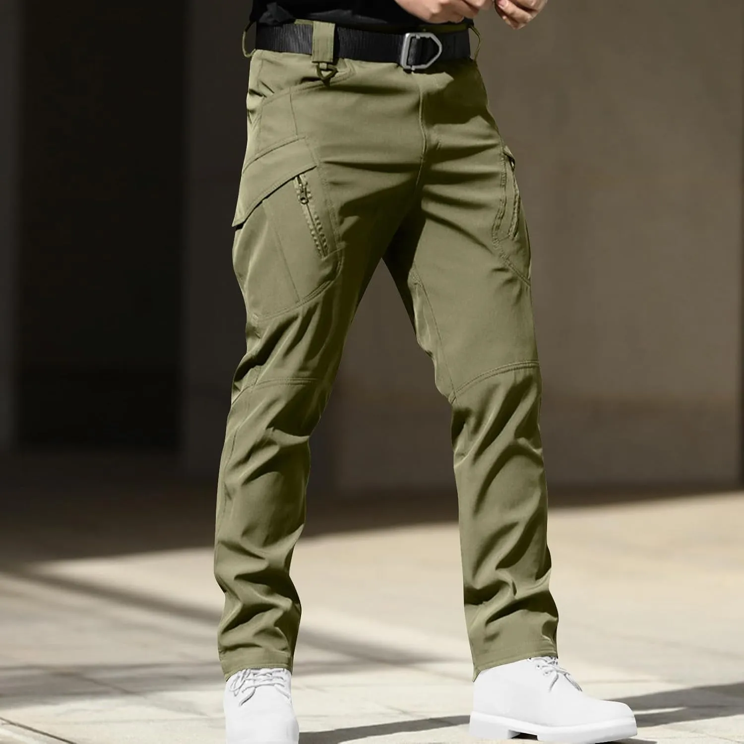 Tactical Pants for Men Water Resistant Stretch Cargo Work Pants Ripstop Quick Dry Fishing Hiking Pant Multi Pockets