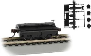 Test Weight Car Painted Unlettered - Black - HO Scale