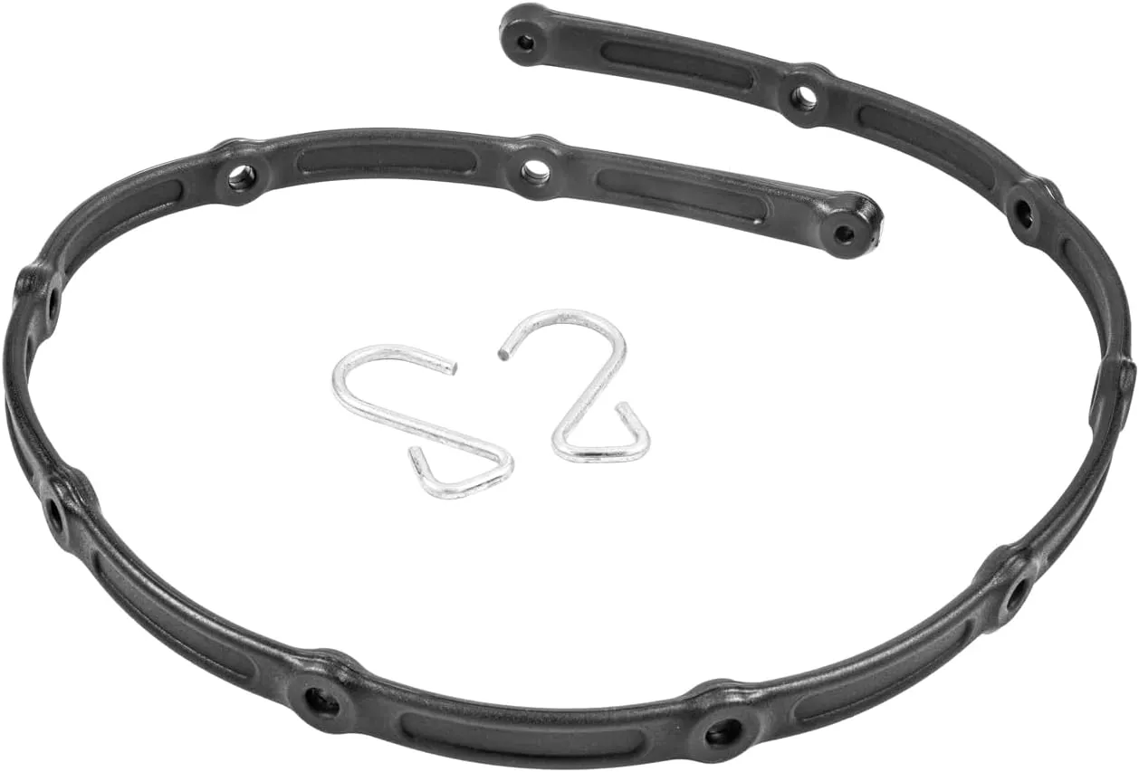 The Perfect Bungee 48” Adjust-A-Strap Rubber-Free Poly Bungee w Reinforced Holes to Adjust Size, Stretches 2X Length, Removable Steel Hooks, UV Resistant, Heavy-Duty, All-Weather, Made in USA, Black
