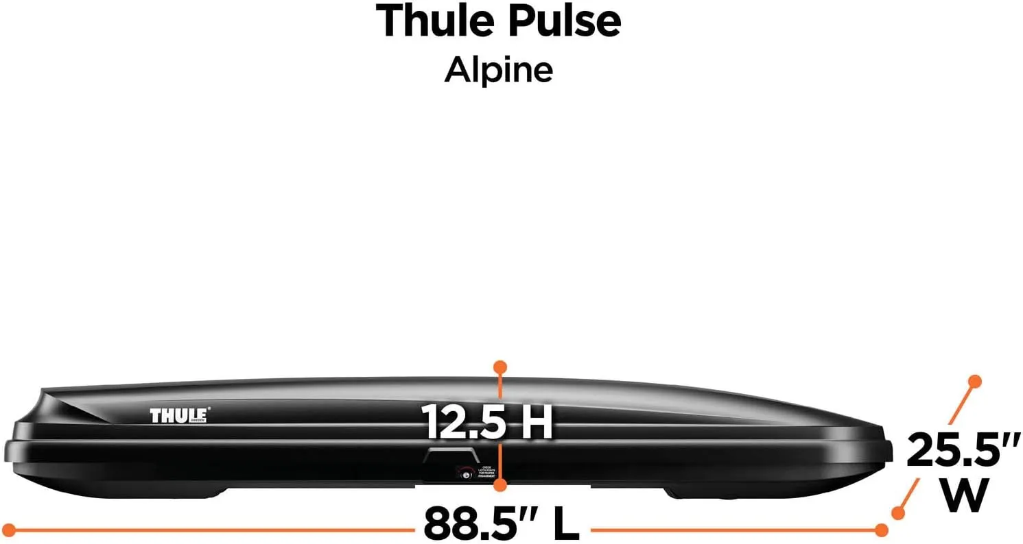 Thule 613 Pulse Cargo Box Alpine, Black