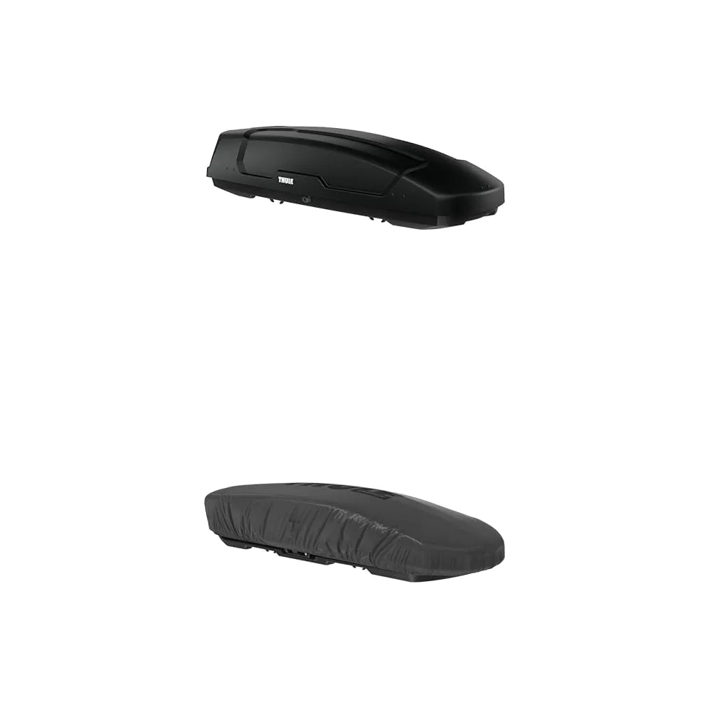 Thule Black Cargo Box   Storage Cover, Water Repellent, Roof Mount, Polypropylene (PP), Hard Shell