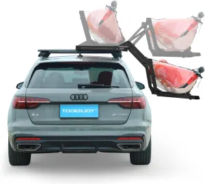 TOOENJOY Heavy-Duty Kayak Lift Assist Roof Rack, 100 LBS Capacity Kayak Canoe Rooftop Loader, Elevating Assist System for Easy Loading