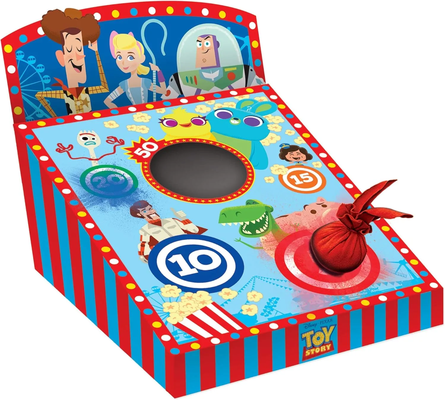 Toy Story GFL62 Disney Pixar 4 Carnival Chalk Activity Games, Multi Color
