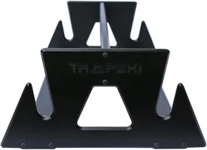 TRAPSKI All Mountain Ski and Snowboard Mobile Rack | Marine Grade HDPE Plastic | UV Protected | Premium Strap Included | 3 Year Warranty | Made in The USA | Veteran Owned Business… (Black, Double)