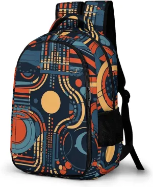 Travel Backpack for Men Women Carry On Backpack 15.6 Inch Laptop Backpack Complex Patterns Work Business Backpacks