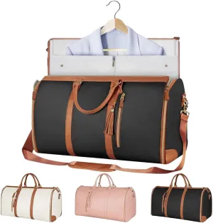 Travel Bag, Garment Bags for Travel, Carry On Garment Bag, Large Capacity Multifunctional Storage Bag (Black)