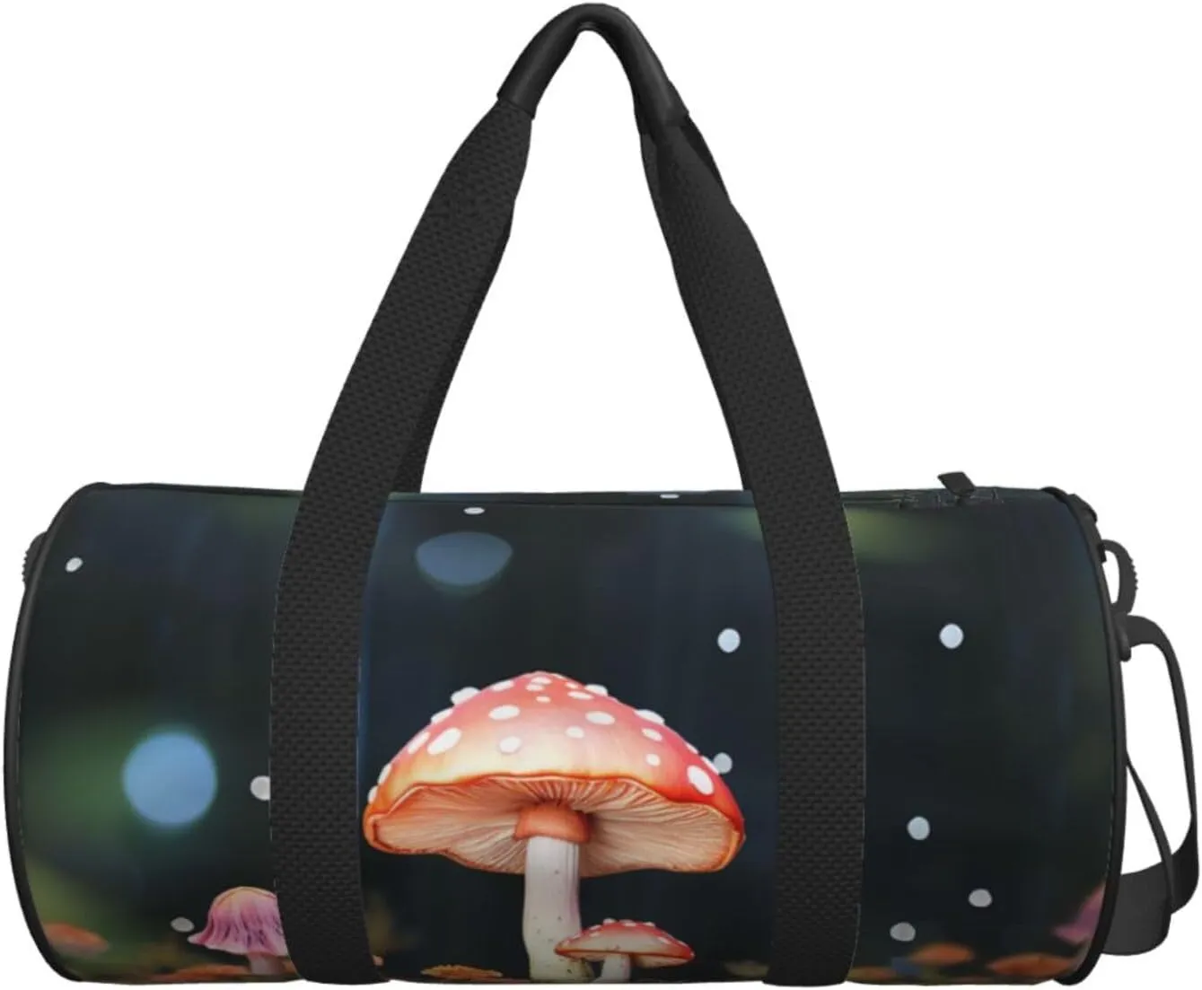 Travel Duffel Bag Colorful Mushrooms Weekender Overnight Bag For Men Women Large Capacity Sports Gym Bag Canvas Carry On Tote Bags For Travel Yoga