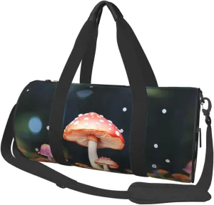 Travel Duffel Bag Colorful Mushrooms Weekender Overnight Bag For Men Women Large Capacity Sports Gym Bag Canvas Carry On Tote Bags For Travel Yoga