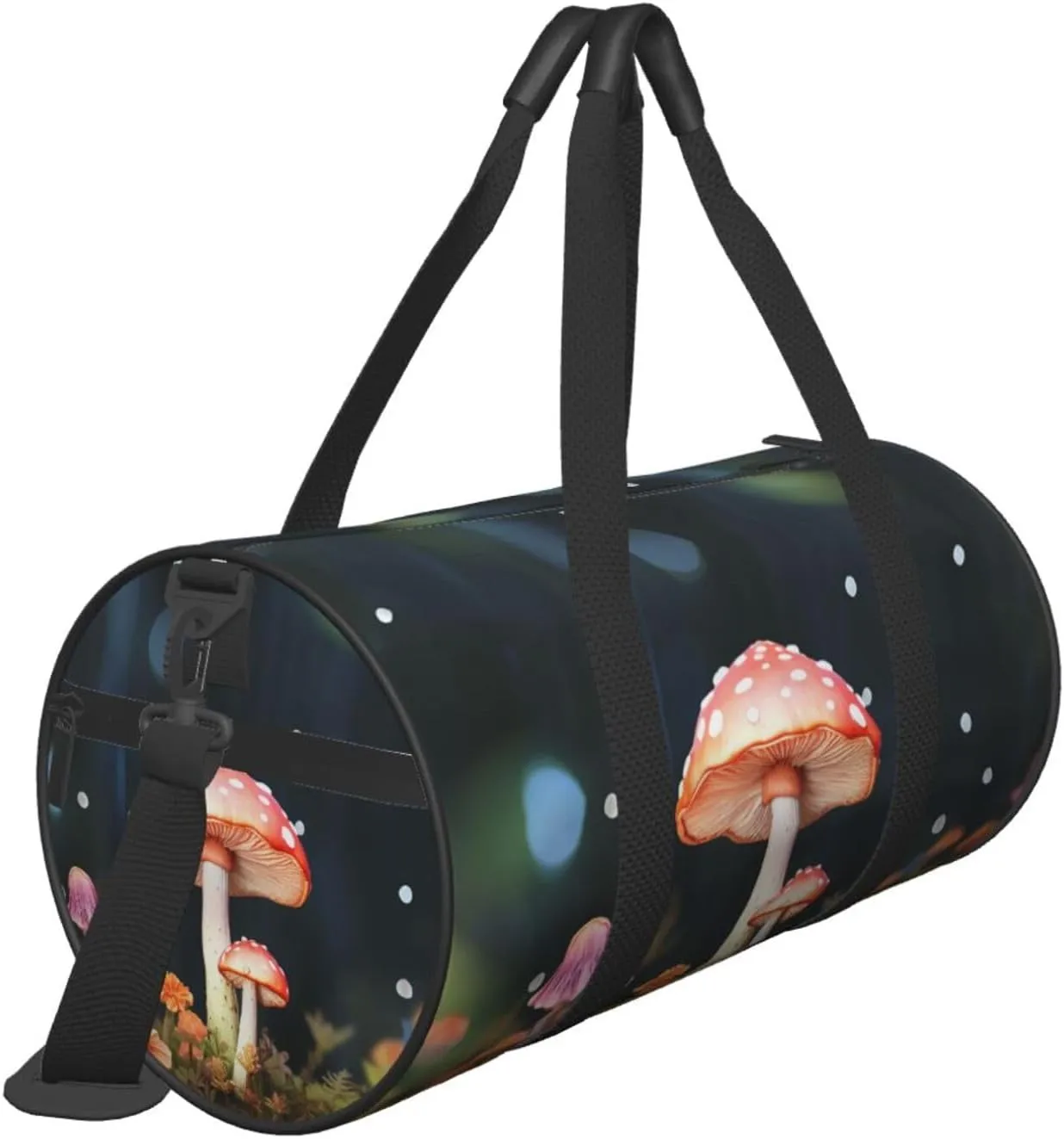 Travel Duffel Bag Colorful Mushrooms Weekender Overnight Bag For Men Women Large Capacity Sports Gym Bag Canvas Carry On Tote Bags For Travel Yoga