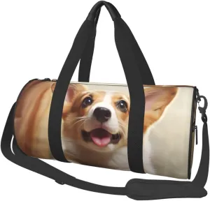 Travel Duffel Bag Cute Corgi Weekender Overnight Bag For Men Women Large Capacity Sports Gym Bag Canvas Carry On Tote Bags For Travel Yoga