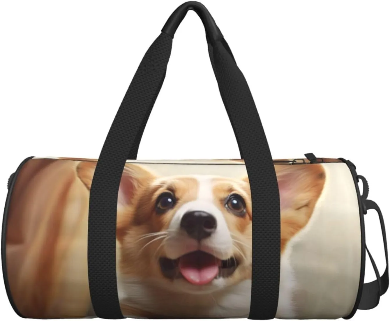 Travel Duffel Bag Cute Corgi Weekender Overnight Bag For Men Women Large Capacity Sports Gym Bag Canvas Carry On Tote Bags For Travel Yoga