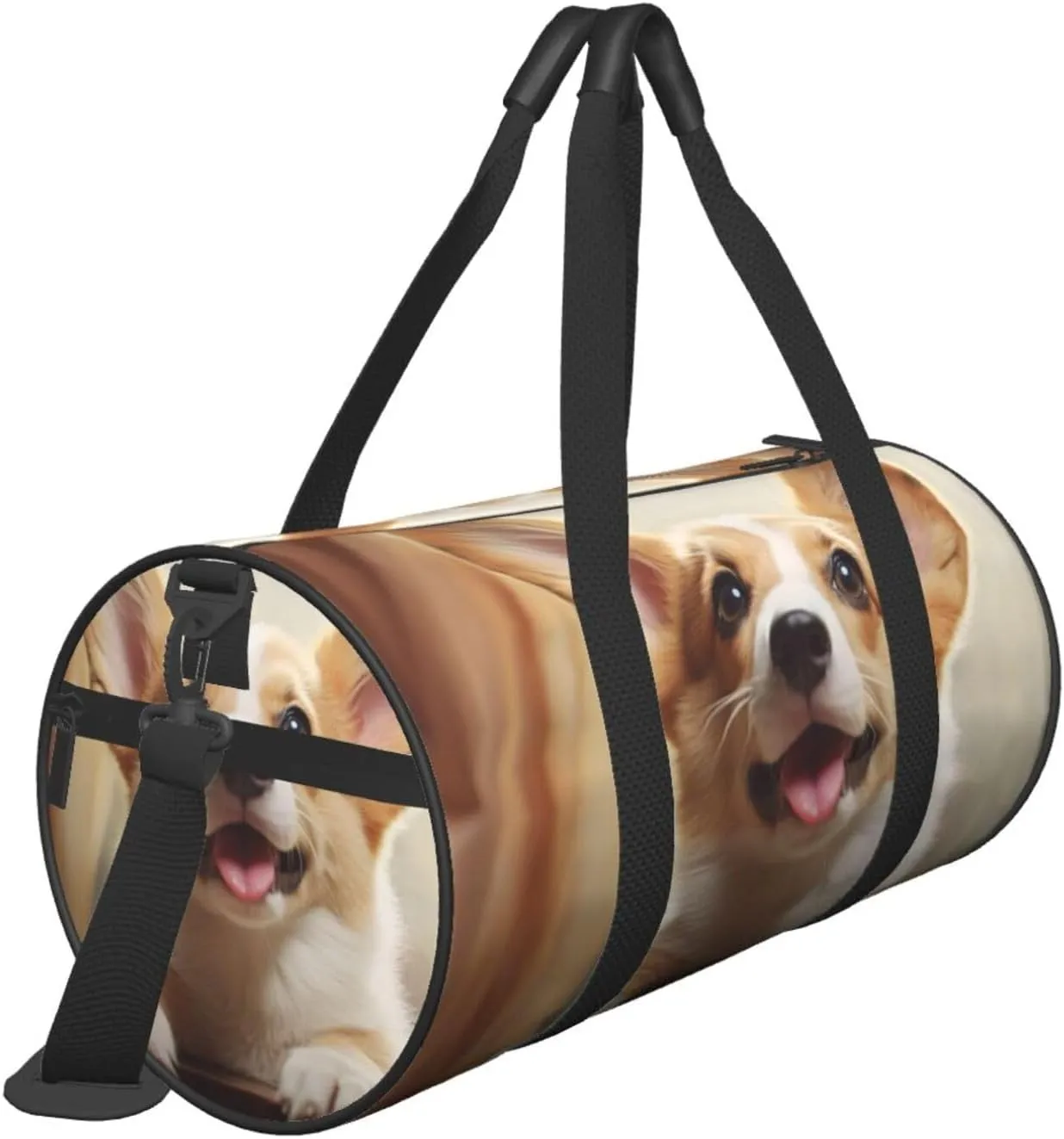 Travel Duffel Bag Cute Corgi Weekender Overnight Bag For Men Women Large Capacity Sports Gym Bag Canvas Carry On Tote Bags For Travel Yoga
