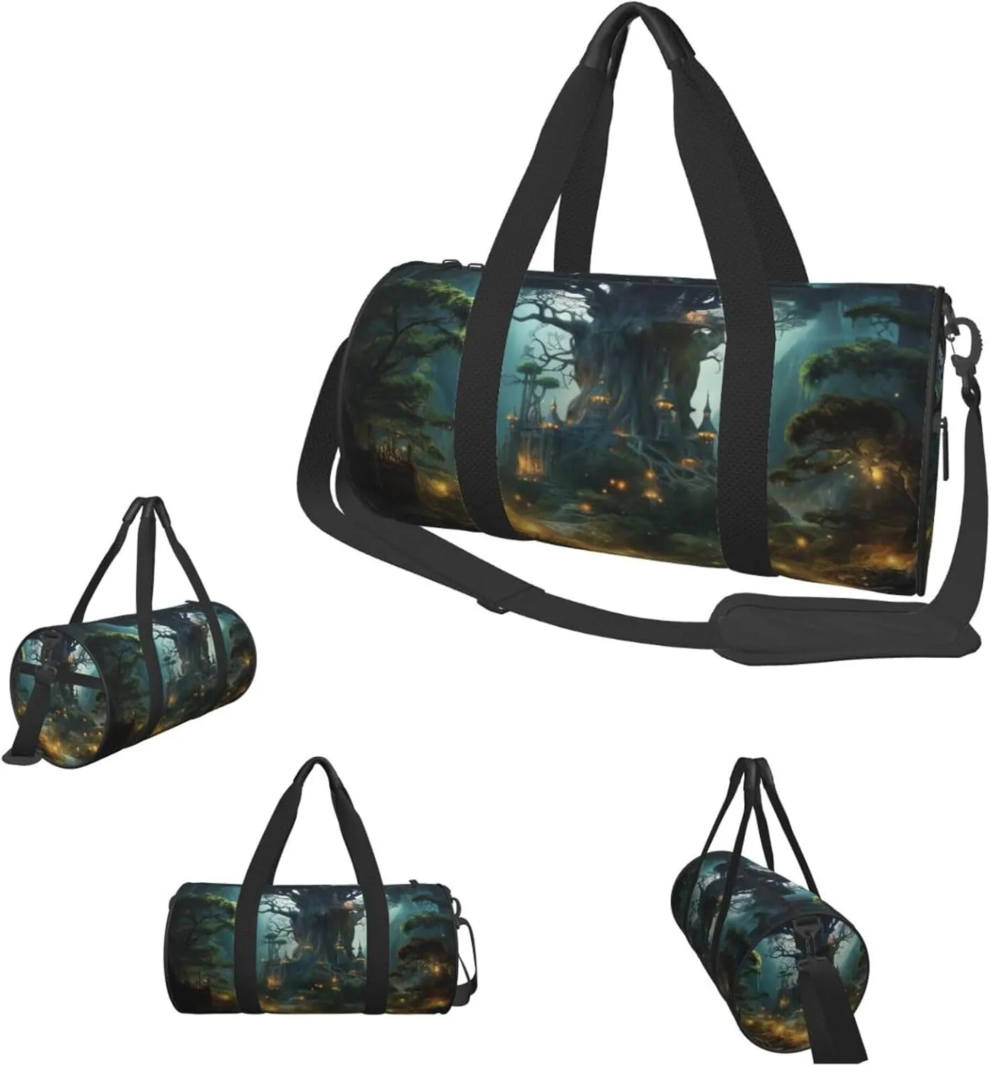 Travel Duffel Bag Fantasy Weekender Overnight Bag For Men Women Large Capacity Sports Gym Bag Canvas Carry On Tote Bags For Travel Yoga