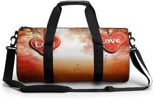 Travel Duffel Bag Weekender Bags for Men Women Large Capacity Overnight Bags Romance Love Travel Sports Gym Bag Canvas Carry On Tote Bags for Travel Yoga