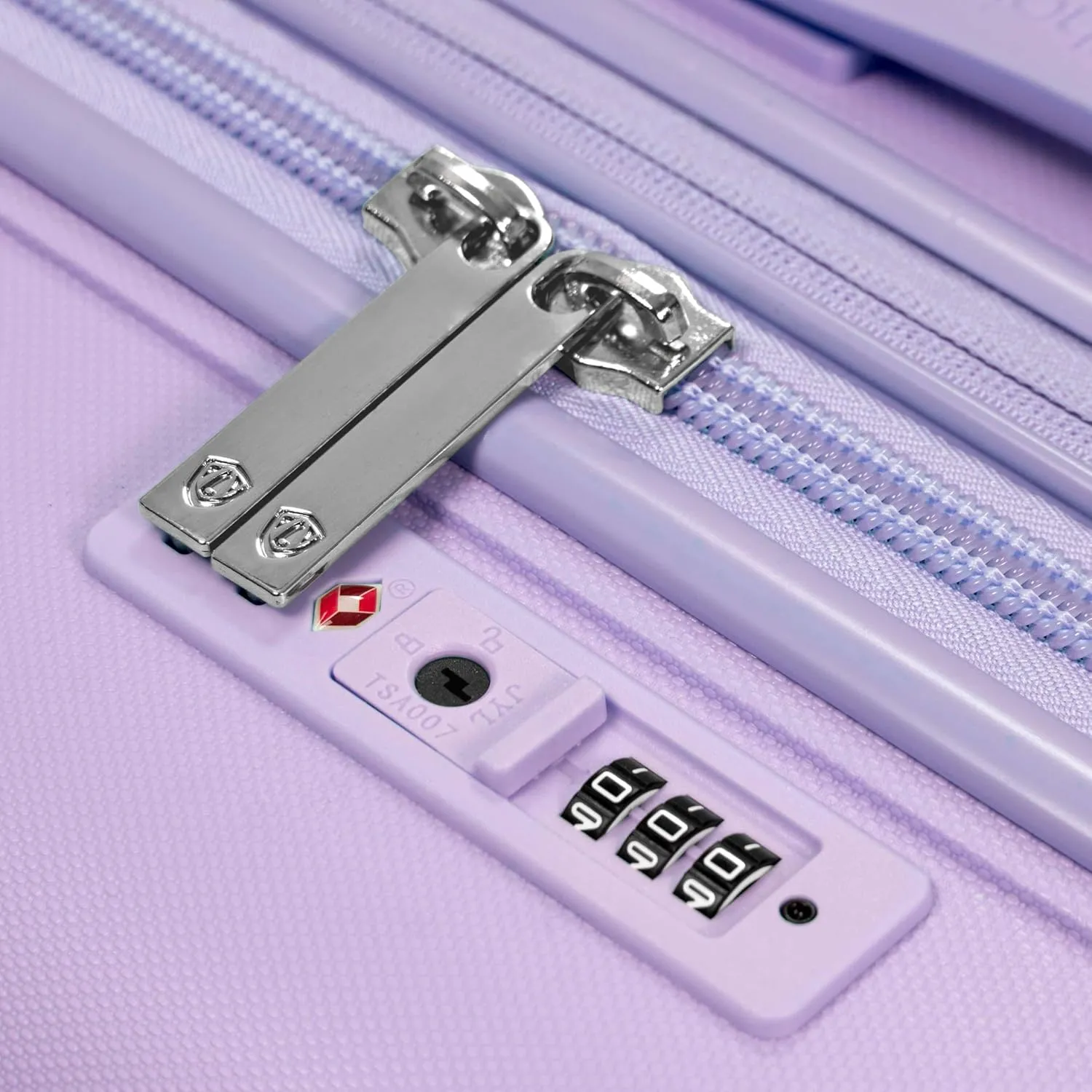 Traveler's Choice Pagosa Indestructible Hardshell Expandable Spinner Luggage, Lavender, Check-in Only