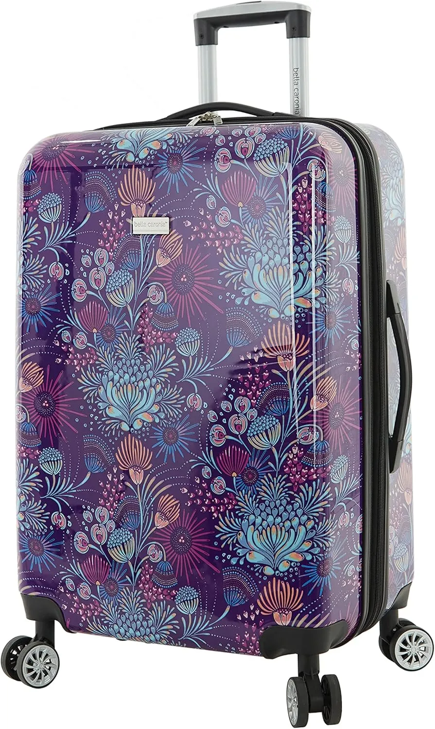 Travelers Club Bella Caronia Deluxe 20", 3 Luggage & Travel Accessories, Jardin, 7 Piece Set