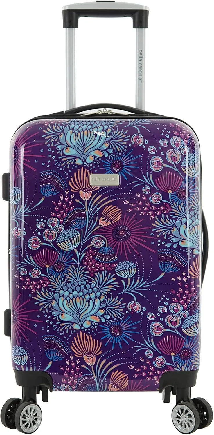 Travelers Club Bella Caronia Deluxe 20", 3 Luggage & Travel Accessories, Jardin, 7 Piece Set