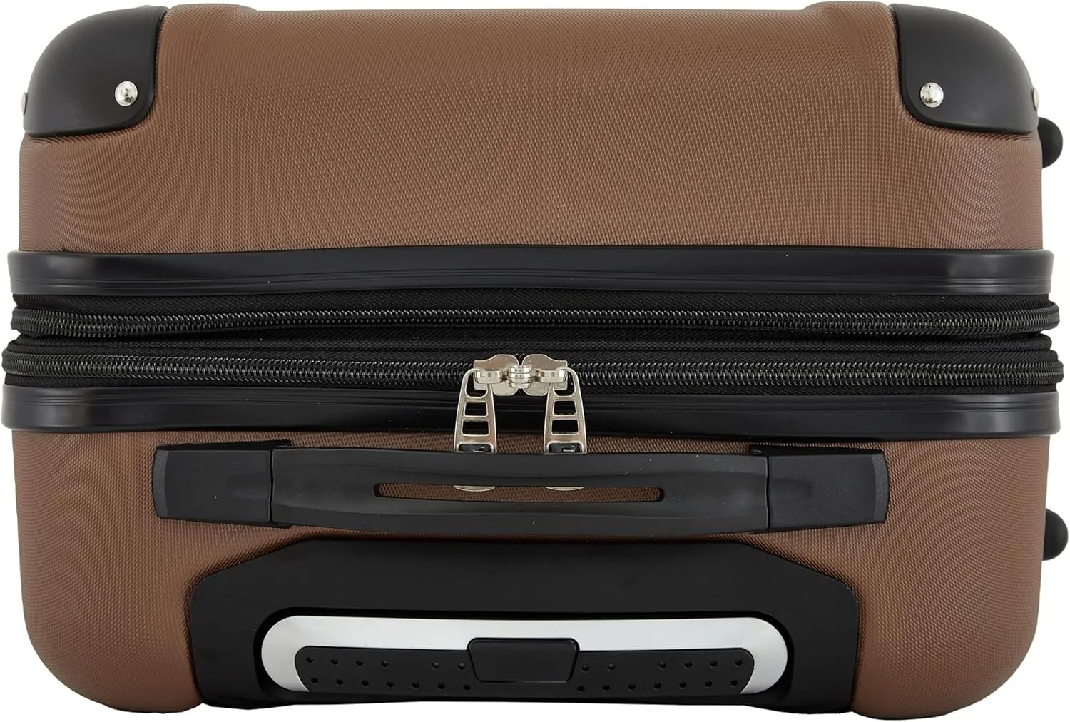 Travelers Club Chicago Hardside Expandable Spinner Luggage, Rum Caramel, 20" Carry-On
