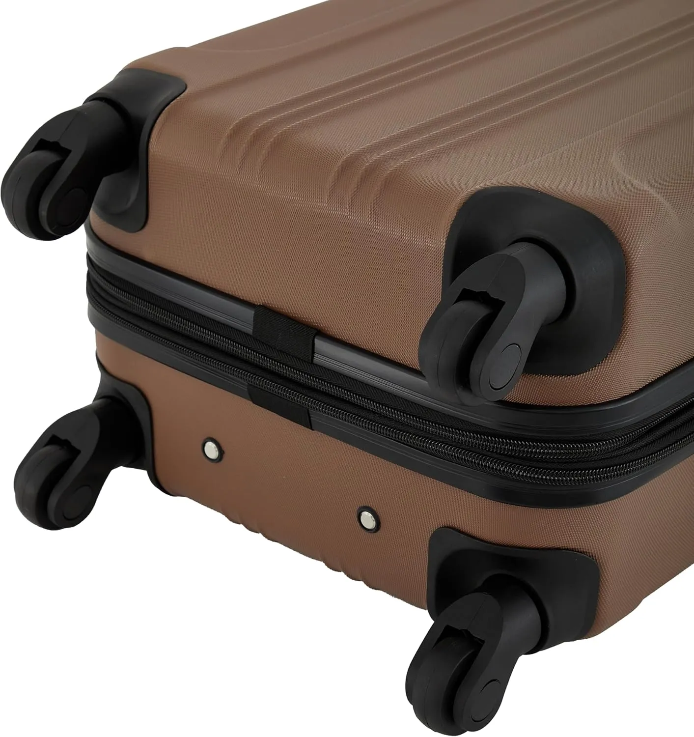 Travelers Club Chicago Hardside Expandable Spinner Luggage, Rum Caramel, 20" Carry-On