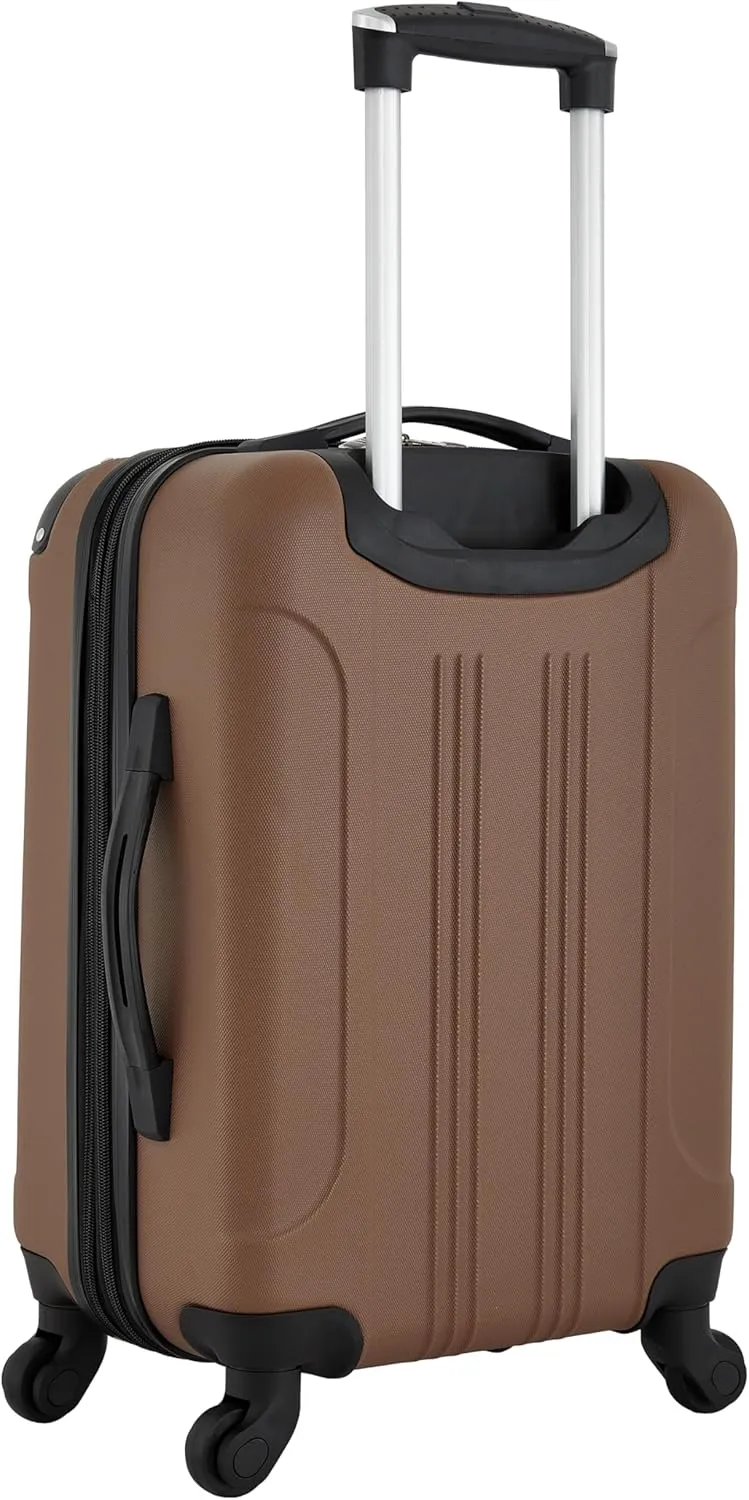 Travelers Club Chicago Hardside Expandable Spinner Luggage, Rum Caramel, 20" Carry-On
