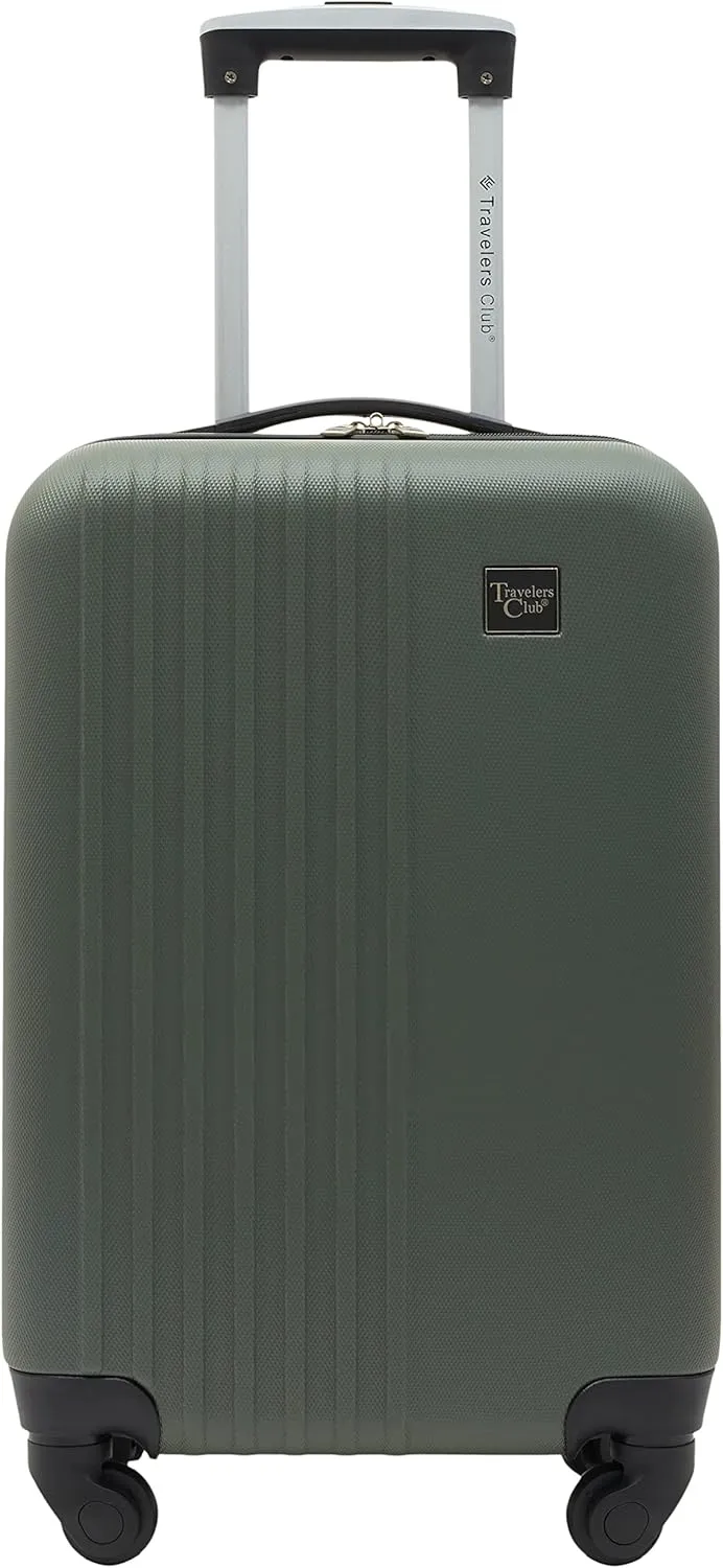 Travelers Club Cosmo Hardside Spinner Luggage, Fern Green, Carry-On 20-Inch