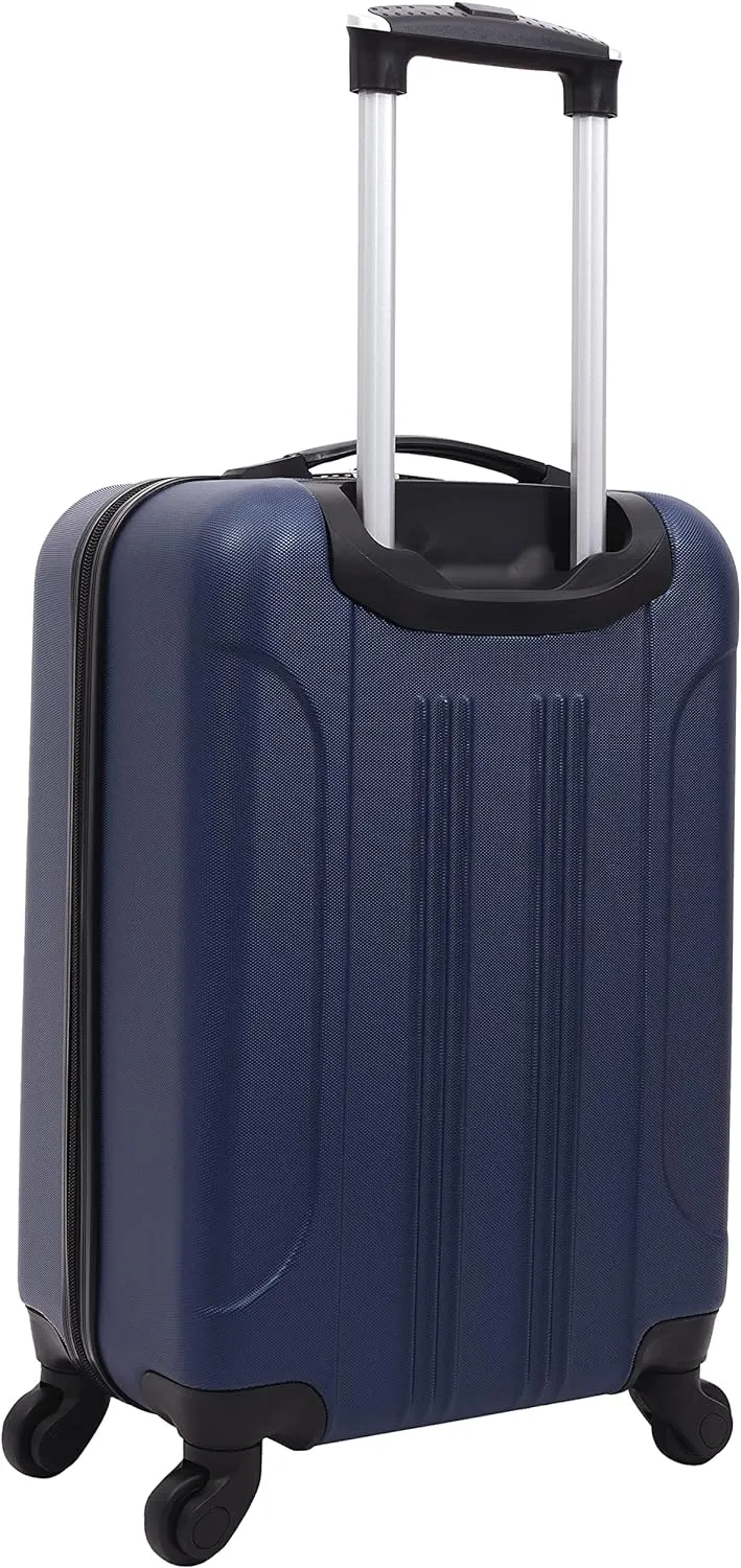 Travelers Club Cosmo Hardside Spinner Luggage, Navy Blue, Carry-On 20-Inch