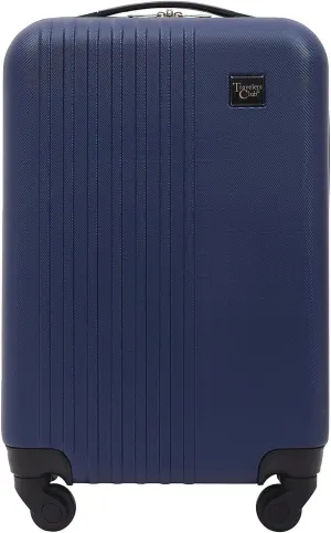 Travelers Club Cosmo Hardside Spinner Luggage, Navy Blue, Carry-On 20-Inch