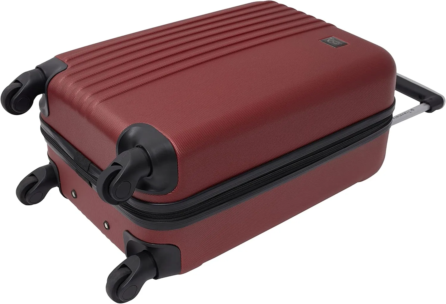 Travelers Club Cosmo Hardside Spinner Luggage, Rhubarb Red, Carry-On 20-Inch