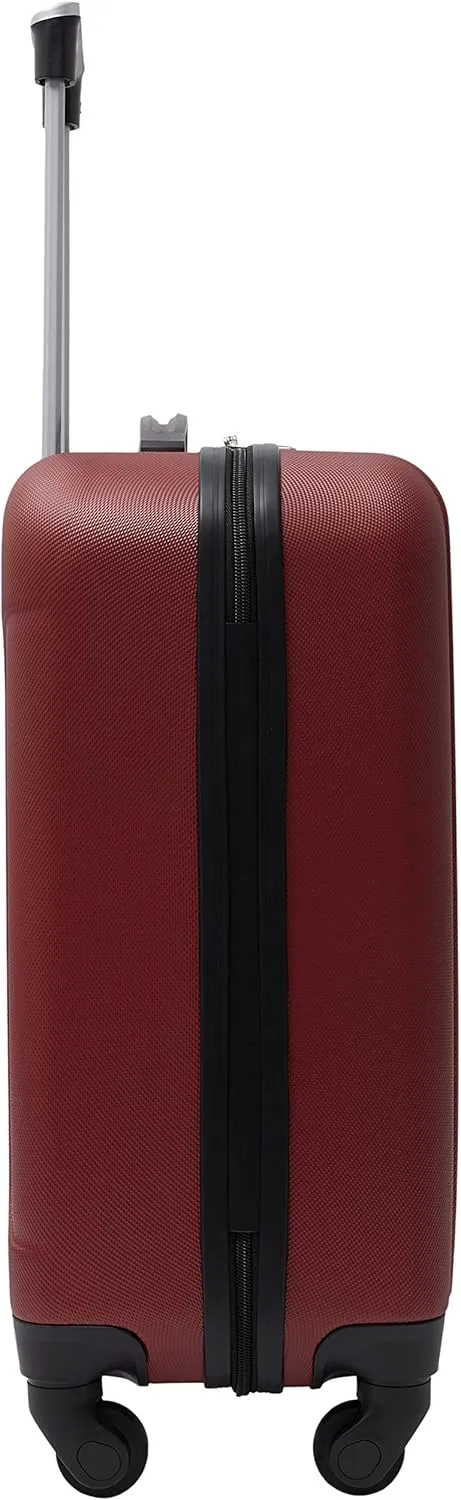 Travelers Club Cosmo Hardside Spinner Luggage, Rhubarb Red, Carry-On 20-Inch