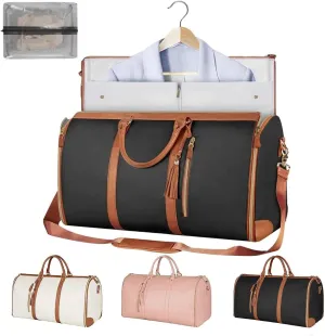 Travelher Foldable Clothing Bag, Multi-function Emmafy Garment Bag, Luhxe Travel Bag Garment Bag Perfect for Carry On/Garment Bag All In One (Black)