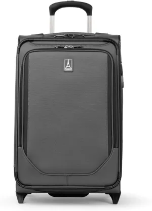 Travelpro Crew Classic Lightweight Softside Expandable Carry on Luggage, 2 Wheel Upright Rollaboard Suitcase, Men and Women, Carry On 22-Inch, Titanium Grey