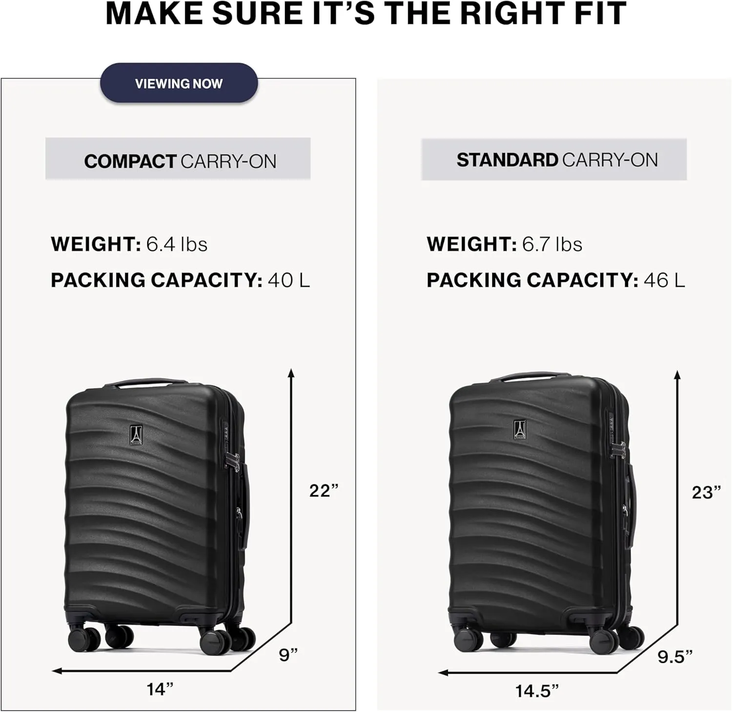 Travelpro Maxlite Air V2 Hardside Expandable Carry on Luggage, 8 Spinner Wheels, Lightweight Hard Shell Suitcase, TSA lock, Slate Green, Compact Carry On 20-Inch