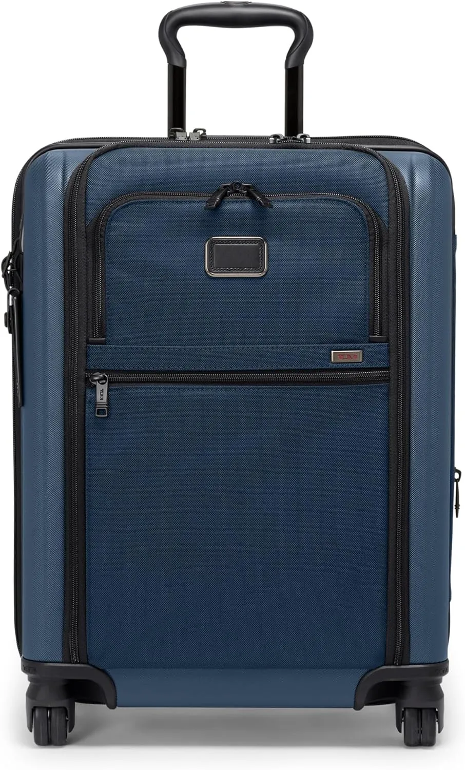 TUMI - Alpha Continental Expandable 4-Wheeled Carry-On Luggage - Compact Travel Suitcase - TSA Lock Tracer - Navy