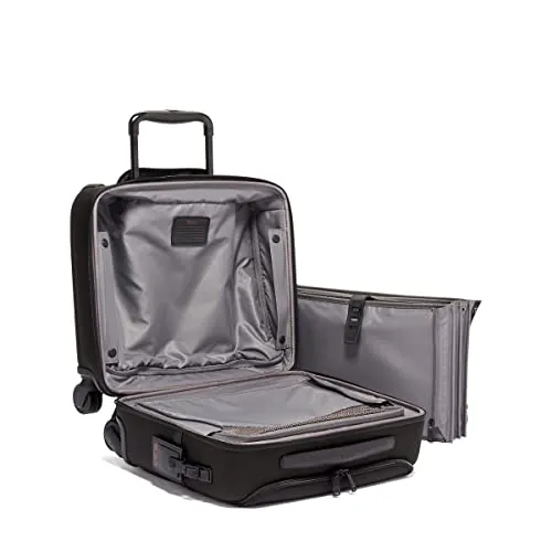 Tumi Men's Alpha Compact 4 Wheel Briefcase, Black