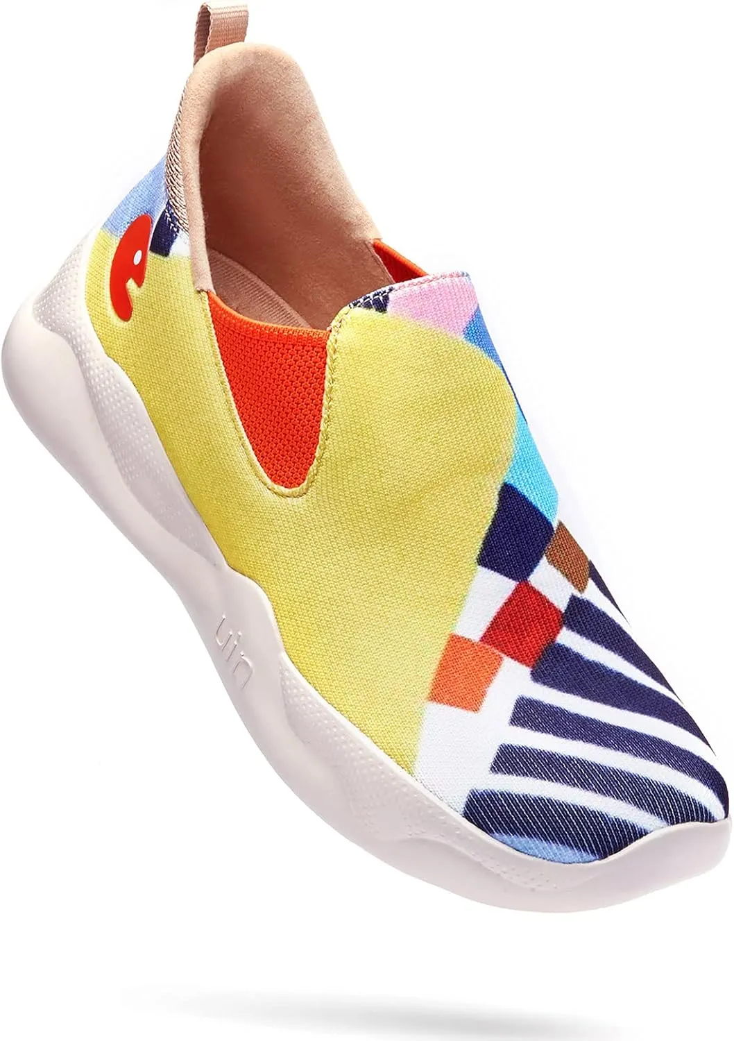 UIN Men's Fashion Sneakers Lightweight Walking Casual Slip Ons Comfortable Art Painted Athletic Travel Shoes Mijas Eye of Exploration