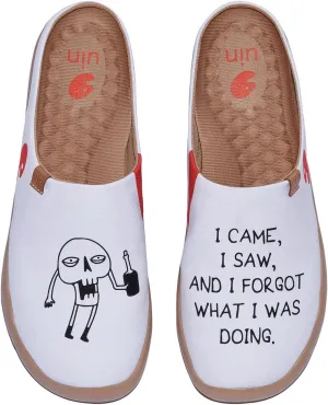 UIN Men's Painted Slipper Lightweight Comfort Mules Walking Casual Household Slip Ons Art Travel Shoes Malaga