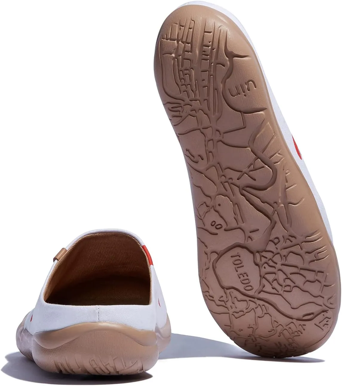 UIN Men's Painted Slipper Lightweight Comfort Mules Walking Casual Household Slip Ons Art Travel Shoes Malaga