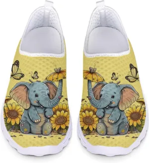 Uourmeti Women’S Running Shoes Gym Walking Workout Sneakers Slip Ons Size 5.5-11.5