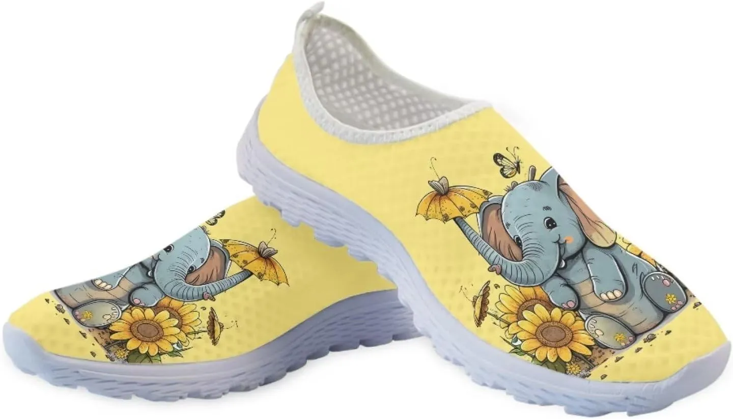 Uourmeti Women’S Running Shoes Gym Walking Workout Sneakers Slip Ons Size 5.5-11.5