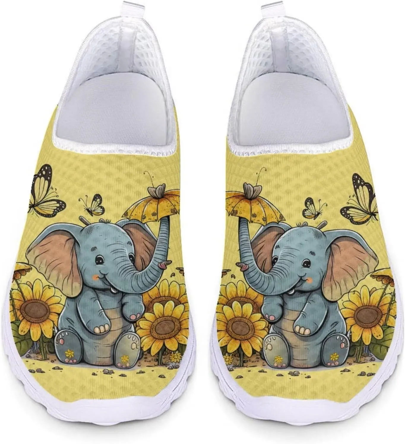 Uourmeti Women’S Running Shoes Gym Walking Workout Sneakers Slip Ons Size 5.5-11.5